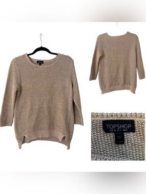 Topshop Metallic Sweater